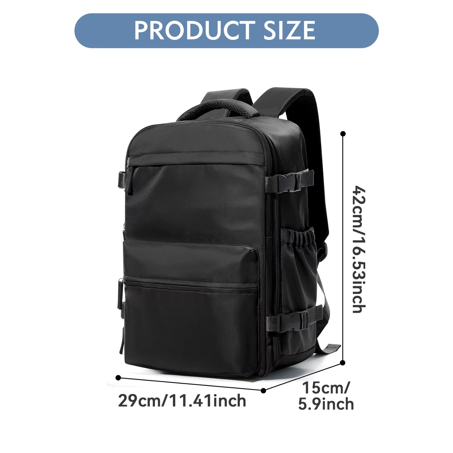 Ultimate Expandable Vacuum Backpack - Large Capacity Business & Travel Bag for Men & Women, Perfect for Laptops & School Essentials
