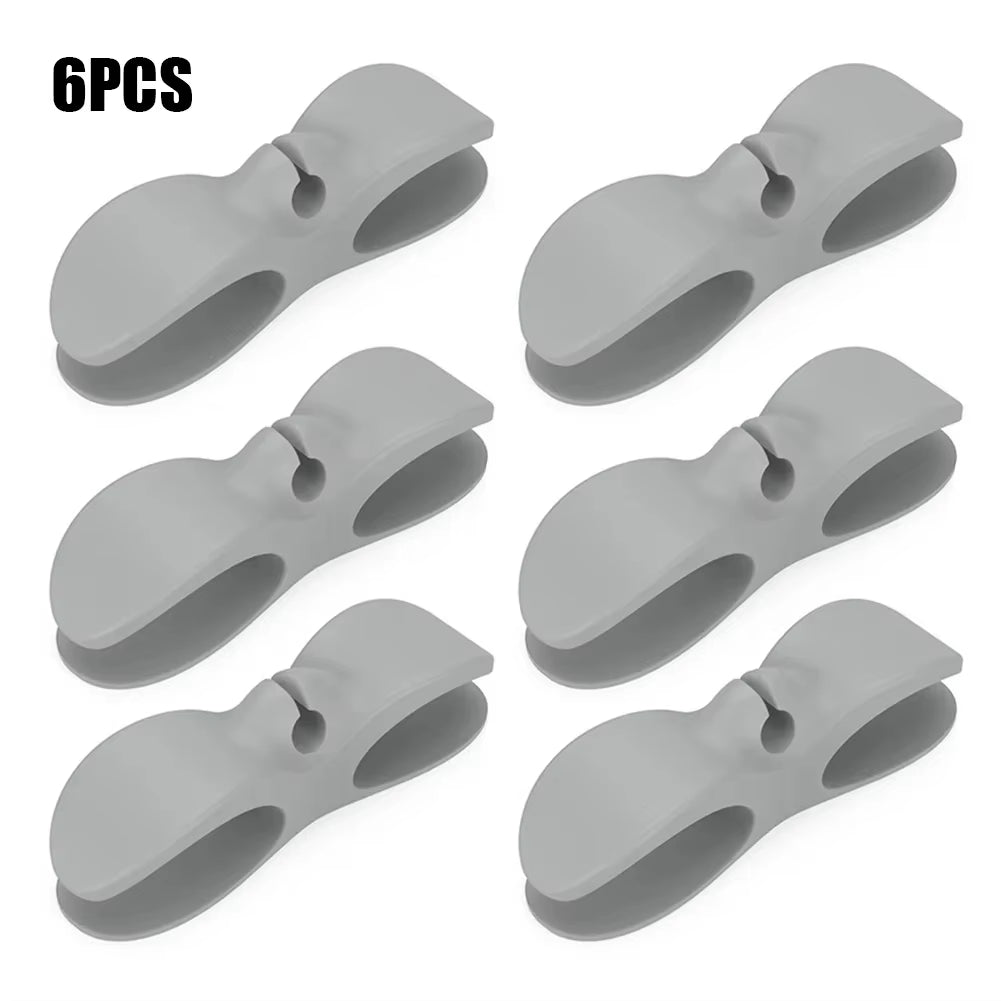 Multi-Function Cable Winder Clips – 4/6pcs Cord Holders for Kitchen Appliances & Office Use