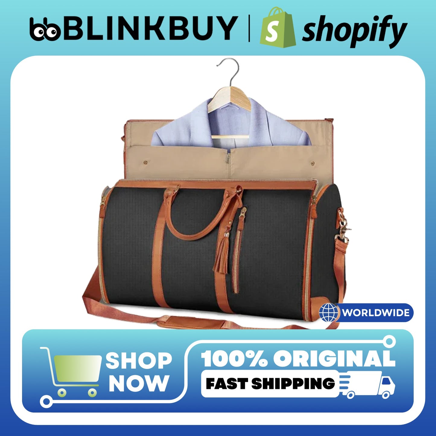 Large PU Leather Travel Tote for Women – Foldable, Lightweight, Carry-On Friendly Duffel Bag