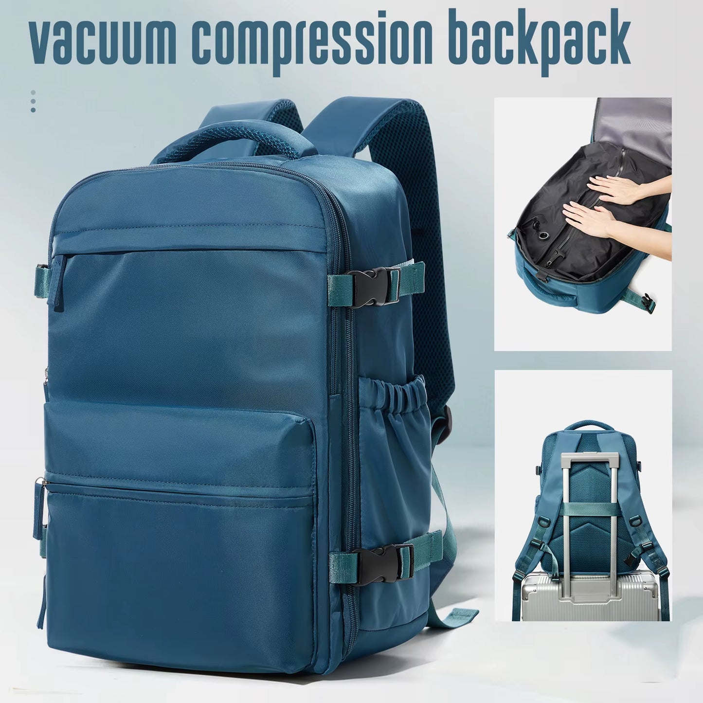 Ultimate Expandable Vacuum Backpack - Large Capacity Business & Travel Bag for Men & Women, Perfect for Laptops & School Essentials