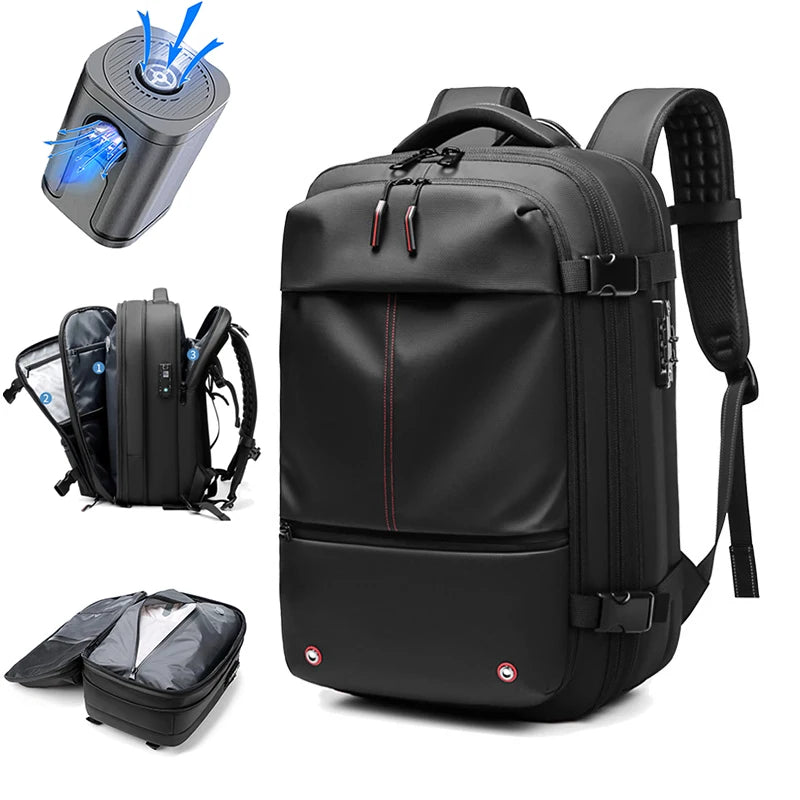 Ultimate 17-Inch Laptop Backpack for Travel & Business - Expandable, Large Capacity, and Vacuum Compression Design for Travel & Outdoor Adventures