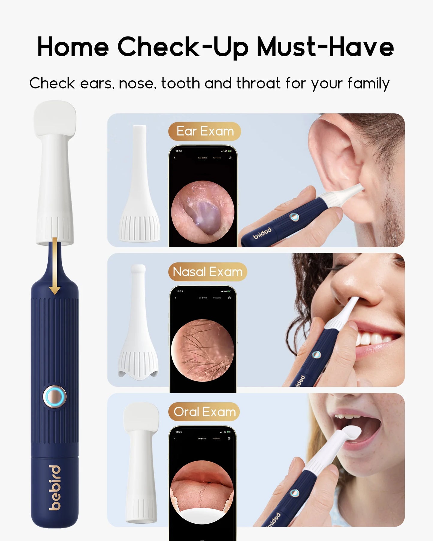 Bebird EarSight Plus I35R – HD Visual Ear Cleaner with Camera & Wireless Tweezers