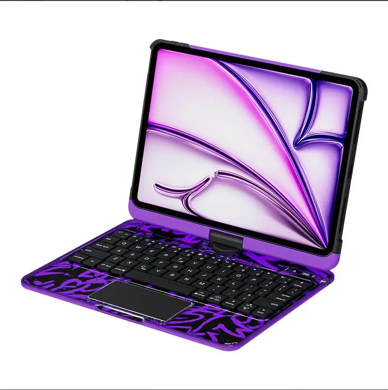 Touchpad Keyboard Case for iPad Air 6 / Pro 11" & 13" – All-in-One Magic Keyboard with Trackpad, 360° Rotation & Drop Protection