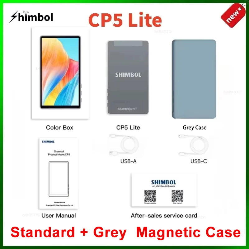 SHIMBOL CP5 Lite 5'' Rear Camera Selfie Monitor 1080p FHD Vlog Selfie Phone Monitor Screen for Live Stream for iPhone Android