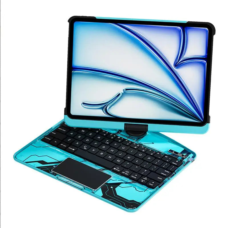 Touchpad Keyboard Case for iPad Air 6 / Pro 11" & 13" – All-in-One Magic Keyboard with Trackpad, 360° Rotation & Drop Protection