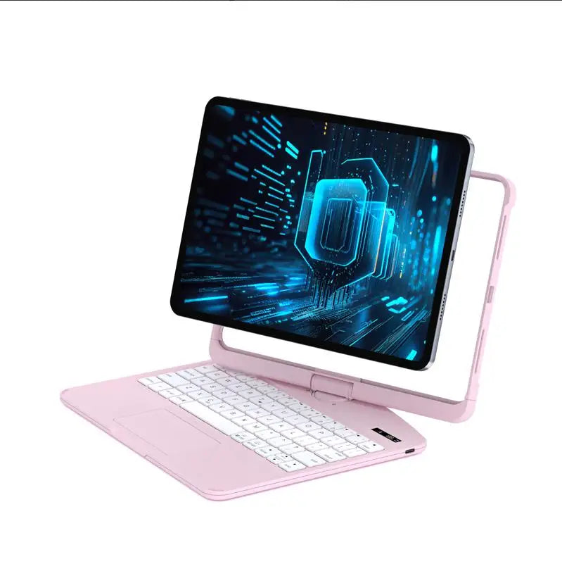 Touchpad Keyboard Case for iPad Air 6 / Pro 11" & 13" – All-in-One Magic Keyboard with Trackpad, 360° Rotation & Drop Protection