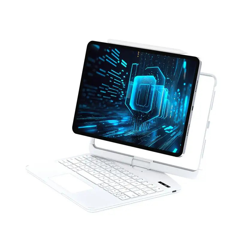 Touchpad Keyboard Case for iPad Air 6 / Pro 11" & 13" – All-in-One Magic Keyboard with Trackpad, 360° Rotation & Drop Protection