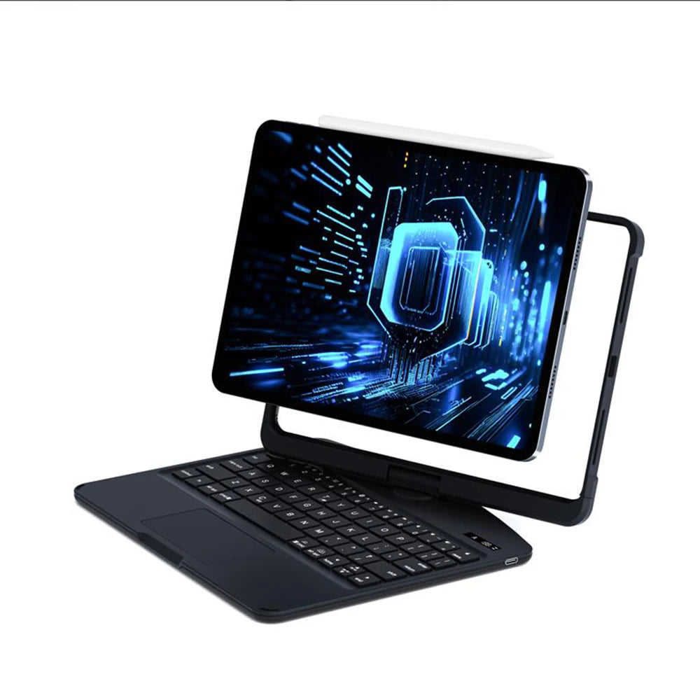 Touchpad Keyboard Case for iPad Air 6 / Pro 11" & 13" – All-in-One Magic Keyboard with Trackpad, 360° Rotation & Drop Protection