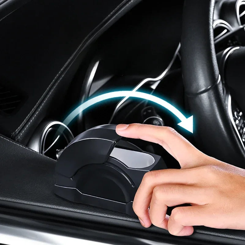 Premium Windproof Car Ashtray – Sleek Metal-Lined Design with Lid, Odor Control, and Stylish Interior Fit