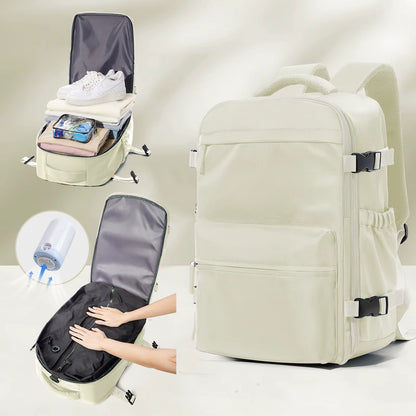 Ultimate Expandable Vacuum Backpack - Large Capacity Business & Travel Bag for Men & Women, Perfect for Laptops & School Essentials