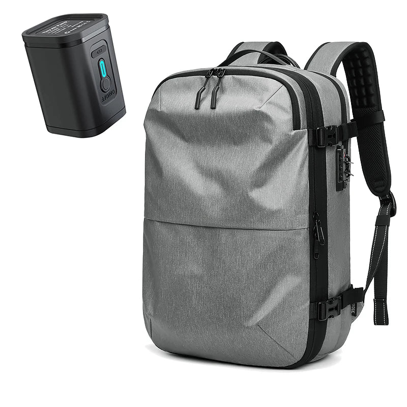 Vacuum Compression Travel Backpack 60L Expandable Air Compression System with TSA Lock Water Resistant Carry-On Luggage