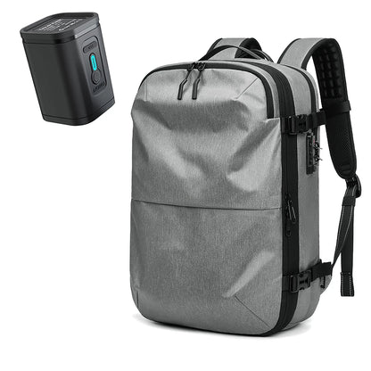 Vacuum Compression Travel Backpack 60L Expandable Air Compression System with TSA Lock Water Resistant Carry-On Luggage
