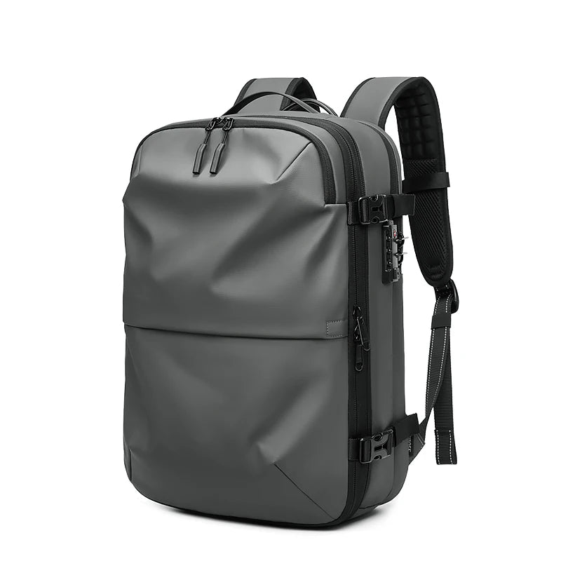 Vacuum Compression Travel Backpack 60L Expandable Air Compression System with TSA Lock Water Resistant Carry-On Luggage