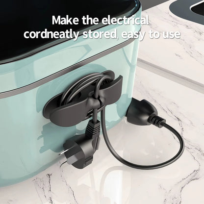 Multi-Function Cable Winder Clips – 4/6pcs Cord Holders for Kitchen Appliances & Office Use