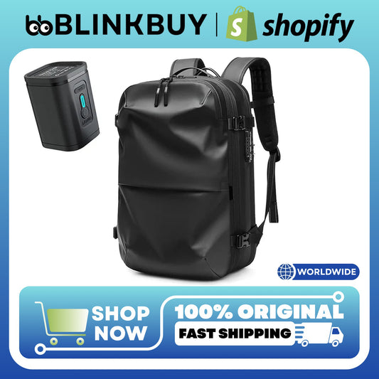 Vacuum Compression Travel Backpack 60L Expandable Air Compression System with TSA Lock Water Resistant Carry-On Luggage