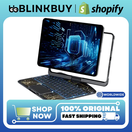 Touchpad Keyboard Case for iPad Air 6 / Pro 11" & 13" – All-in-One Magic Keyboard with Trackpad, 360° Rotation & Drop Protection