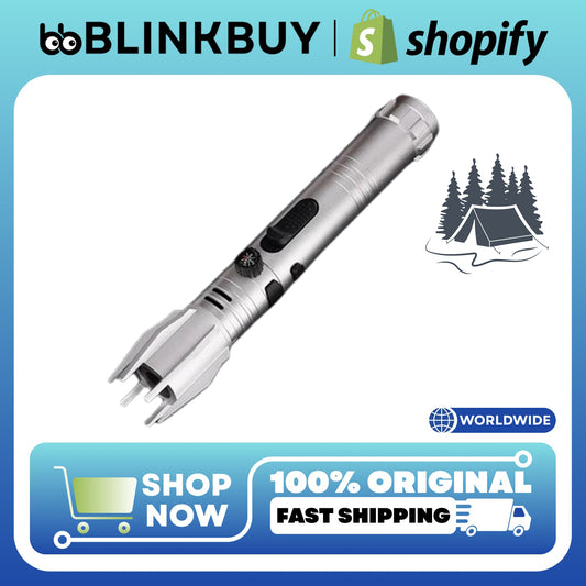 Lightsaber Torch Jet Lighter – Powerful Red Flame Windproof Butane Lighter with Compass | Outdoor, BBQ, Welding & Cigar Use