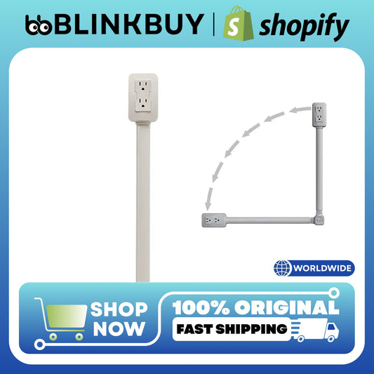 Power Outlet Extender with USB-C – 42/75cm Extension Cord, Fast Charging, US Plug for Sofa, Bedside, or Desk