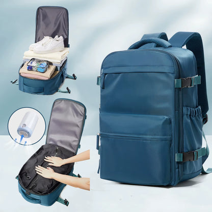 Ultimate Expandable Vacuum Backpack - Large Capacity Business & Travel Bag for Men & Women, Perfect for Laptops & School Essentials