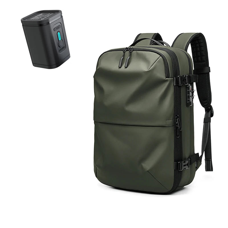 Vacuum Compression Travel Backpack 60L Expandable Air Compression System with TSA Lock Water Resistant Carry-On Luggage