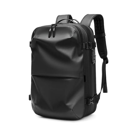 Vacuum Compression Travel Backpack 60L Expandable Air Compression System with TSA Lock Water Resistant Carry-On Luggage