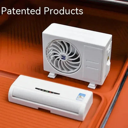 Solar Powered Car Air Purifier & Vent Clip Aromatherapy Diffuser – Deodorizer, Perfume Dispenser & Interior Decoration for Auto AC Vents