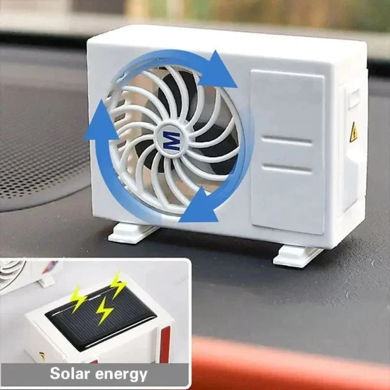 Solar Powered Car Air Purifier & Vent Clip Aromatherapy Diffuser – Deodorizer, Perfume Dispenser & Interior Decoration for Auto AC Vents