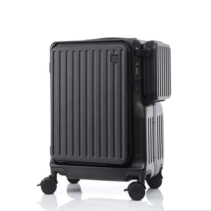 Multifunctional Cabin Luggage with Laptop Pocket & USB – ABS+PC Trolley for Business Travel