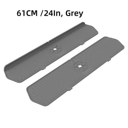Silicone Kitchen Sink Splash Guard & Draining Mat – 24" / 29.5" Water Barrier Pad for Countertop Protection