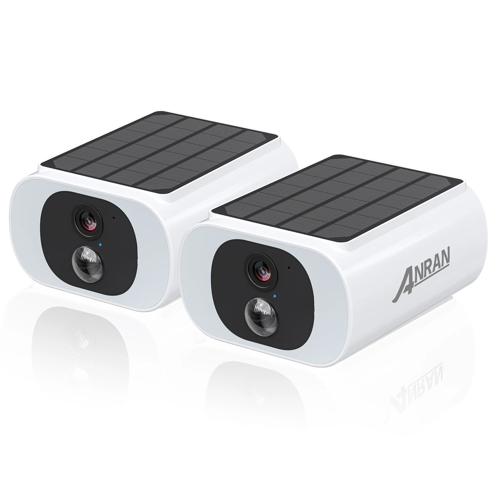 ANRAN Wireless Outdoor Security Camera – 3MP Solar WiFi Camera with Floodlight, Color Night Vision, PIR Motion Detection, 2/3/4 Pack