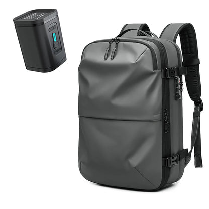 Vacuum Compression Travel Backpack 60L Expandable Air Compression System with TSA Lock Water Resistant Carry-On Luggage