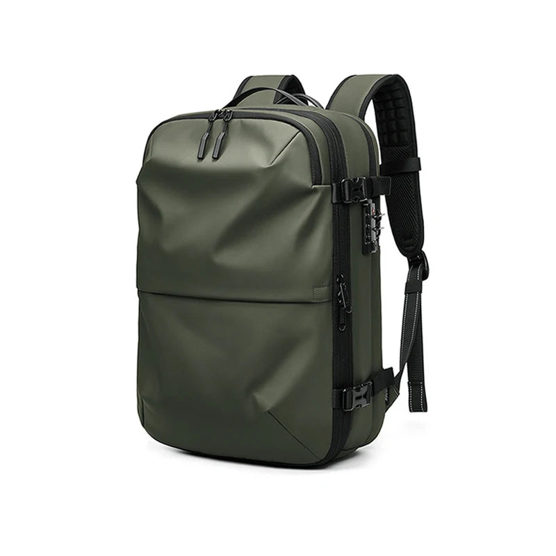Vacuum Compression Travel Backpack 60L Expandable Air Compression System with TSA Lock Water Resistant Carry-On Luggage