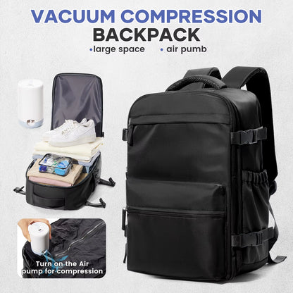 Ultimate Expandable Vacuum Backpack - Large Capacity Business & Travel Bag for Men & Women, Perfect for Laptops & School Essentials