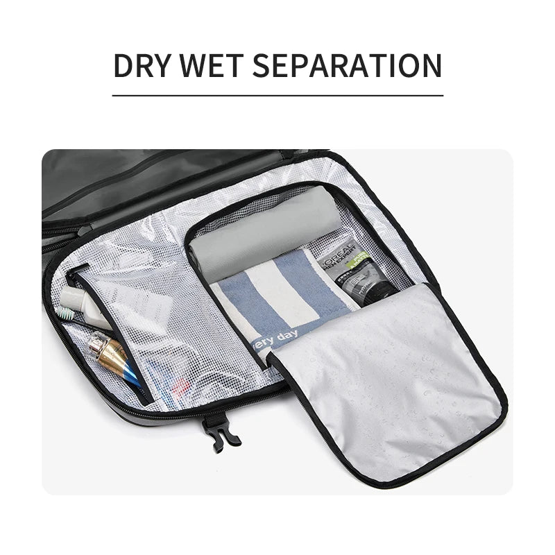 Vacuum Compression Travel Backpack 60L Expandable Air Compression System with TSA Lock Water Resistant Carry-On Luggage