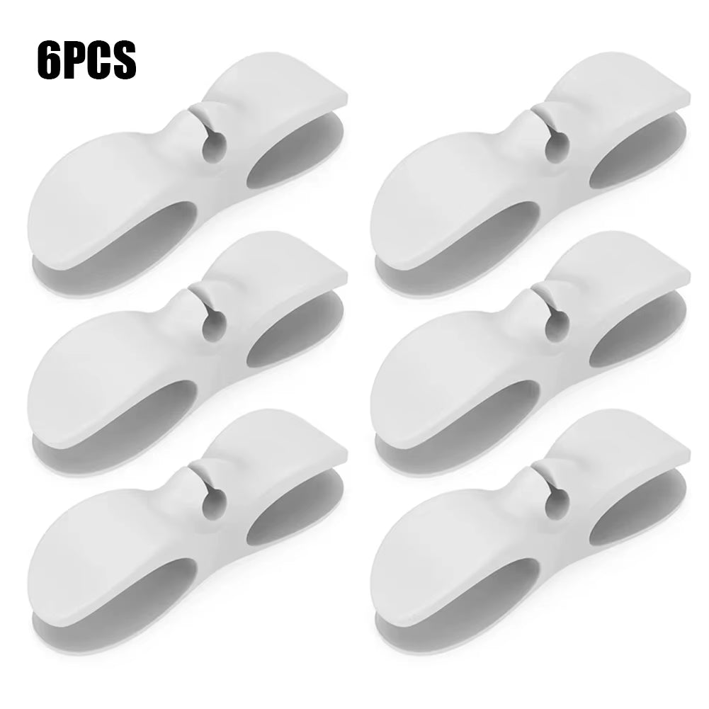 Multi-Function Cable Winder Clips – 4/6pcs Cord Holders for Kitchen Appliances & Office Use