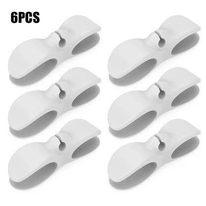 Multi-Function Cable Winder Clips – 4/6pcs Cord Holders for Kitchen Appliances & Office Use
